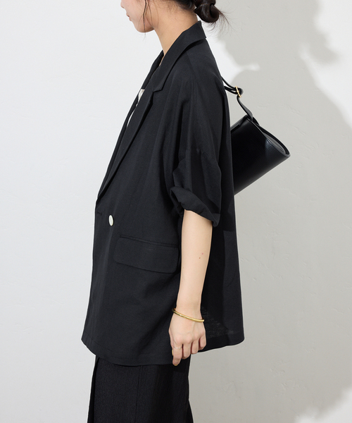 SLOBE IENA（スローブイエナ）の「レーヨンリネンハーフスリーブ