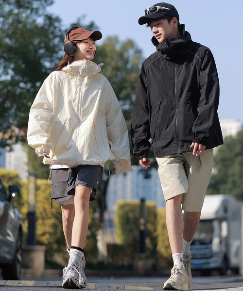 aimoha（アイモハ） ナイロンジャケット フード付きアウトドア