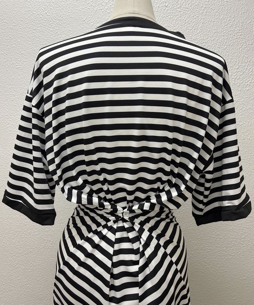 Kuroba ワンピース ボーダー柄Tシャツロングワンピース : ZOZOTOWN
