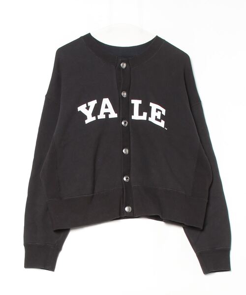 「FRAMeWORK」 カーディガン「yale Universityコラボ」 - ブラック レディース