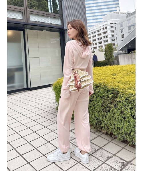 スナイデル　UVカットパーカー/ウォッシャブル　SNIDEL　ピンク SNIDEL パーカー UVカットパーカー/ウォッシャブル レディース