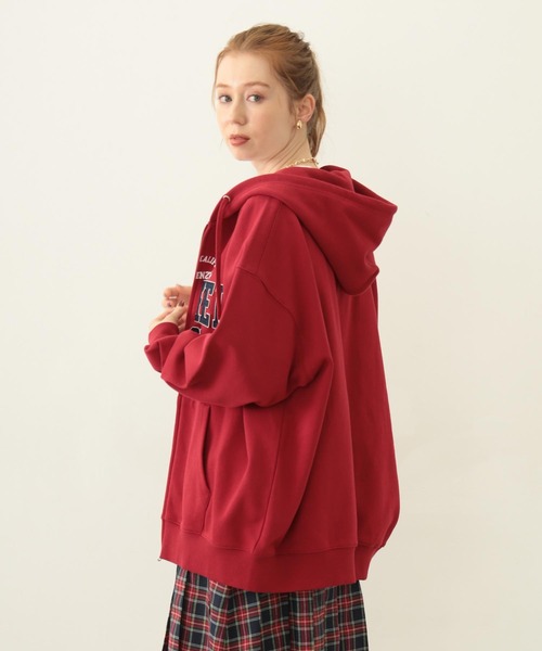 MILKFED.(ミルクフェド) パーカー COLLEGE PATCH ZIP UP HOODIE MILKFED.(ミルクフェド) パーカー COLLEGE PATCH ZIP UP HOODIE