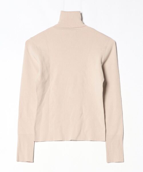「FOXEY BOUTIQUE」 ワンポイントタートルネックニット 40 ベージュ レディース_画像2