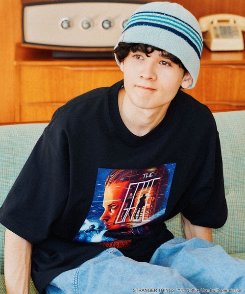 niko and…（ニコアンド） tシャツ 「STRANGER THINGS」コラボ プリント