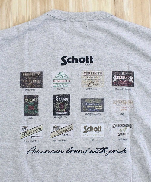 Schott N.Y.C（ショット） tシャツ T-SHIRT ARCHIVE TAG メンズ