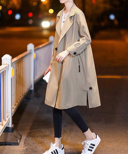 「Amulet」 トレンチコート M ベージュ レディース_画像2