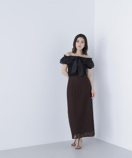 美品　ほぼ未使用Natural Beauty Basic ナロースカート フロントボタンナロースカート | NATURAL BEAUTY BASIC