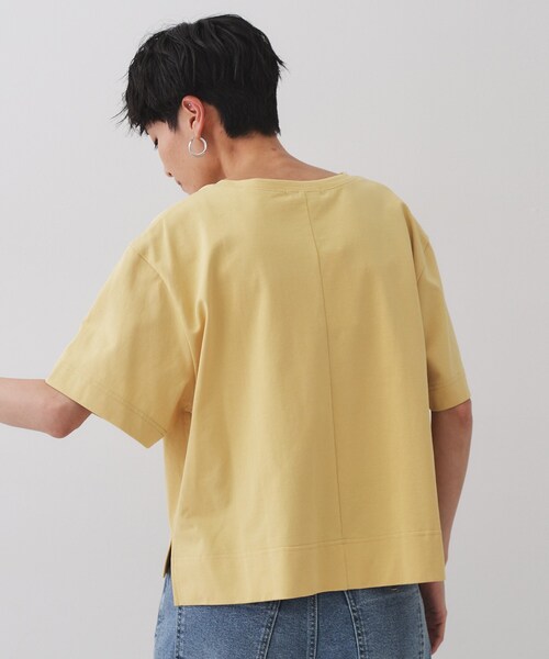 OPAQUE.CLIP tシャツ 刺繍ロゴワイドシルエットTシャツ「洗濯機