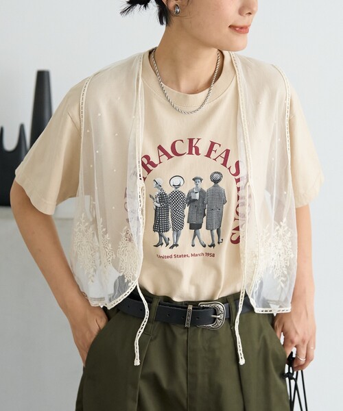 ベスト ジレ ナイロンシアー ベスト レディース FREAK'S STORE ベスト ジレ ナイロン レースベスト/シアーベスト