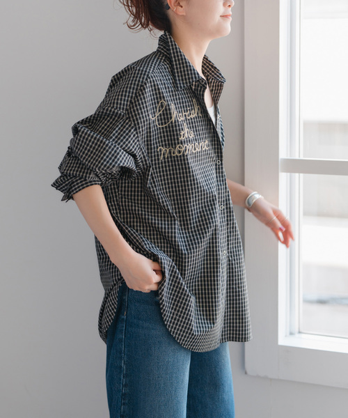 【美品】Spick&Span/刺繍オーバーシャツ 刺繍オーバーシャツ（シャツ／ブラウス）｜Spick and Span（スピック