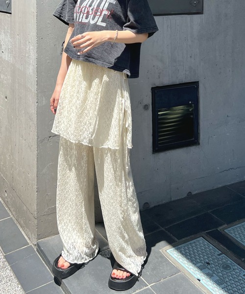 レディース スカート パンツ 楽天市場】パンツ スカート レディース スカーチョ 透け感