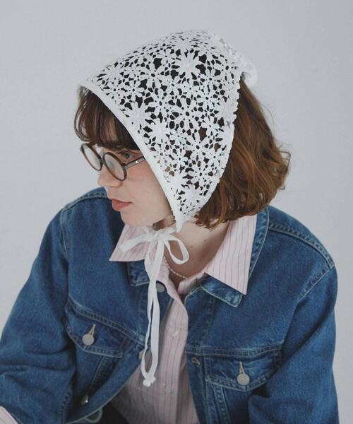URBAN RESEARCH Sonny Label ストール マフラー フラワーレース
