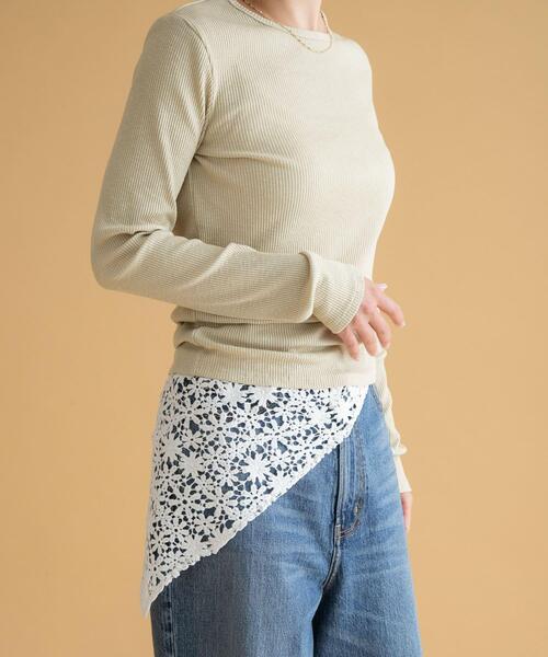 URBAN RESEARCH Sonny Label ストール マフラー フラワーレース