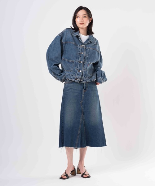 デニムバルーンスリーブジャケット 1サイズ もちもち様専用HYKE❤︎ バルーンスリーブデニムジャケット1 - メルカリ