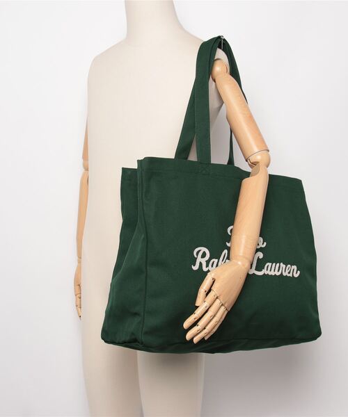 POLO RALPH LAUREN トートバッグ エンブロイダリー キャンバス
