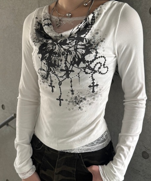 トップス c... SLY（スライ） tシャツ FRONT ZIP CUT RIB TOPS フロント ジップ