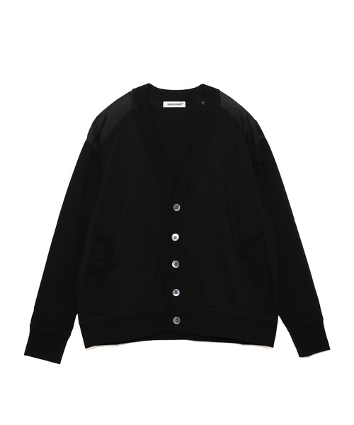 アンダーカバー UNDERCOVER ドッキング ロング カーディガン 無地 黒 UNDERCOVER（アンダーカバー） カーディガン UP1F1813 レディース