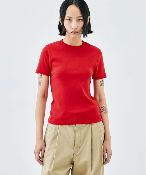 EDITION コットンモダールフライス Tシャツ Edition（エディション） tシャツ 半袖 コットンモダールフライス T