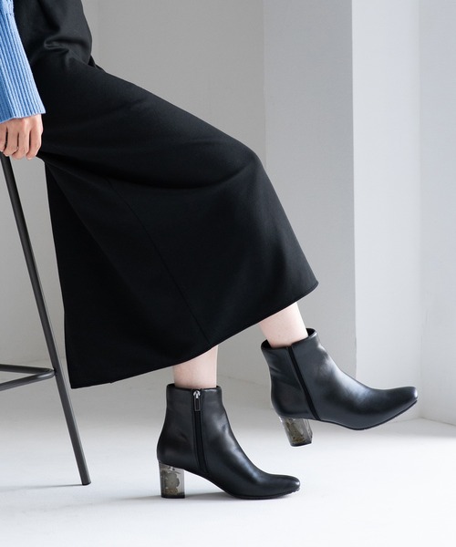 JELLY BEANS（ジェリービーンズ） ブーツ クリアフラワーヒール