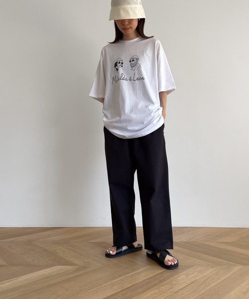 「CANAL JEAN」 半袖Tシャツ ONE SIZE ライトグレー レディース_画像4