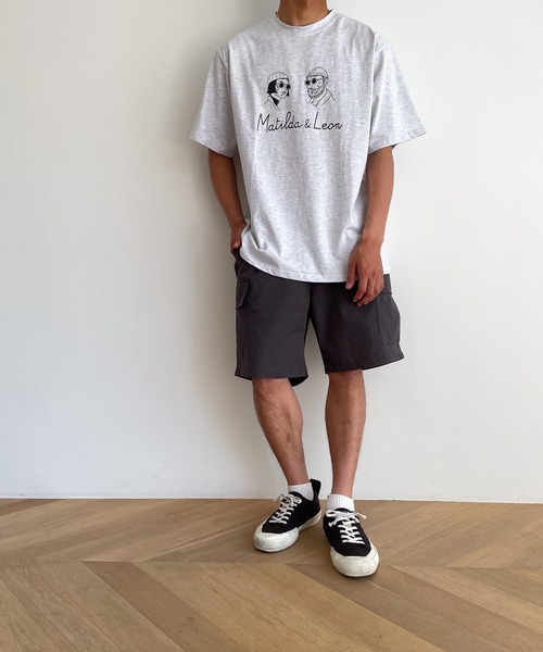 「CANAL JEAN」 半袖Tシャツ ONE SIZE ライトグレー レディース_画像9