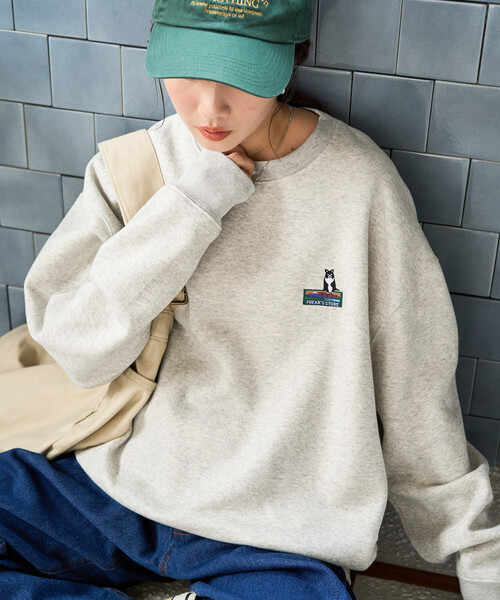 トレーナー スウェット 限定展開　FREAK'S STORE OUTDOORS アニマル 刺繍 ワンポイント スウェット レディース | FREAK'S STORE | 03