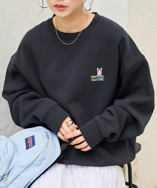 トレーナー スウェット 限定展開　FREAK'S STORE OUTDOORS アニマル 刺繍 ワンポイント スウェット レディース | FREAK'S STORE