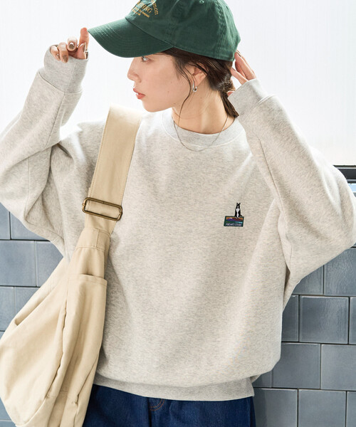 トレーナー スウェット 限定展開　FREAK'S STORE OUTDOORS アニマル 刺繍 ワンポイント スウェット レディース | FREAK'S STORE | 07