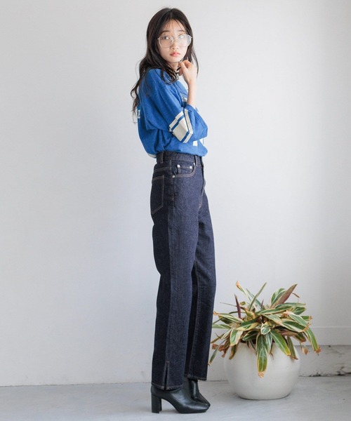 LOWRYS FARM（ローリーズファーム） デニムパンツ SMALL ブルー