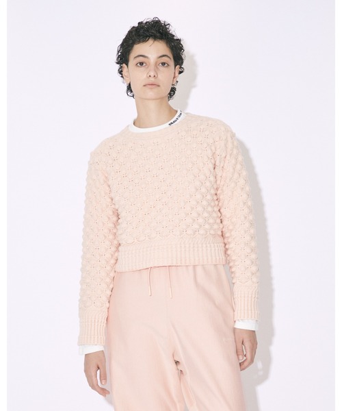 「beautiful people」 長袖ニット 36 ネイビー レディース_画像3