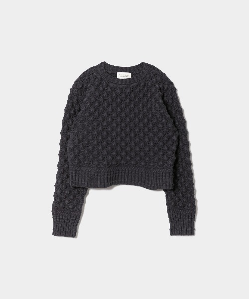 「beautiful people」 長袖ニット 36 ネイビー レディース_画像9