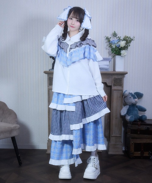 Whinny ごきげん　ブラウス　スカート　セット Whinny ブラウス シャツ Whinny/「セットアップ可能♪」ごきげんぁまぁ