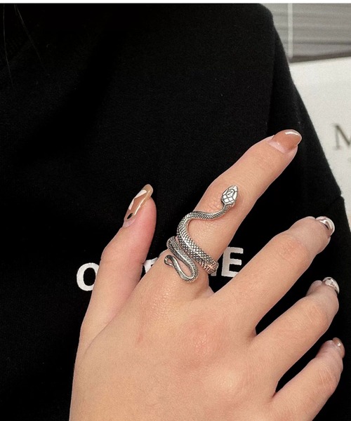 指輪 リング 蛇リング/フリーサイズ(RO) メンズ レディース : ZOZOTOWN