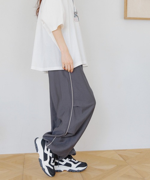 にこ niko and…（ニコアンド） パンツ FREE ブルー レディース : ZOZOTOWN