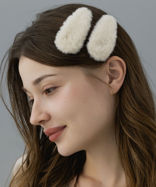 ヘアピン 「LA MUE」ファーヘアピン 2個セット : ZOZOTOWN Yahoo!店