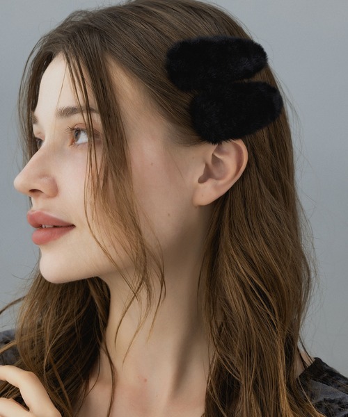 ヘアピン 「LA MUE」ファーヘアピン 2個セット : ZOZOTOWN Yahoo!店