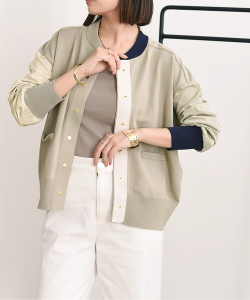 Eimee Law（エイミーロウ） ノーカラージャケット 38 ネイビー