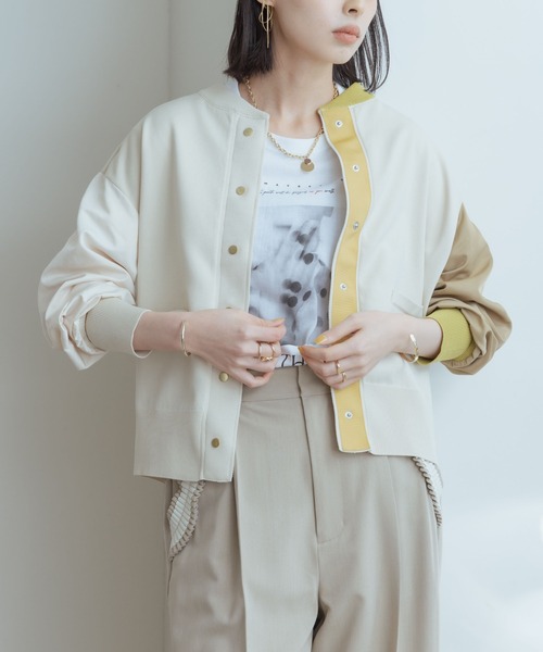 Eimee Law（エイミーロウ） ノーカラージャケット 38 ネイビー