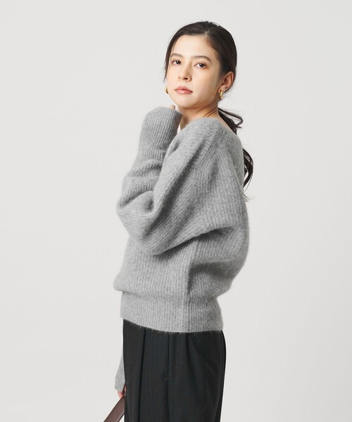 UNITED ARROWS ボリュームスリーブニット 美品 BEAUTY＆YOUTH UNITED ARROWS ニット セーター フォックスブレンド