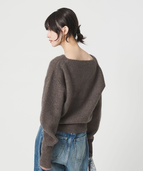 新品 BEAUTY&YOUTH フォックスブレンドボリュームスリーブボートネック BEAUTY&YOUTH UNITED ARROWS フォックスブレンド ボリュームスリーブ