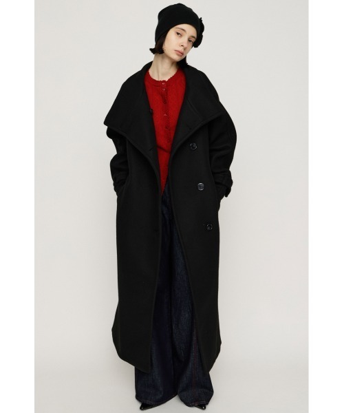 sly スタンドカラー コート 黒 SLY（スライ） ステンカラーコート コート STAND NECK LONG COAT