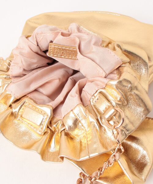 「kakatoo」 ショルダーバッグ FREE ゴールド レディース_画像4