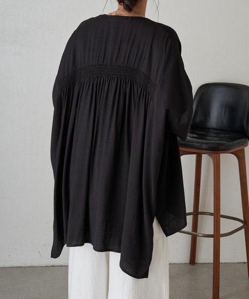 「Jena espace merveilleux」 半袖ブラウス 1 レッド レディース_画像5