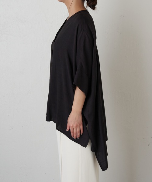「Jena espace merveilleux」 半袖ブラウス 1 レッド レディース_画像7
