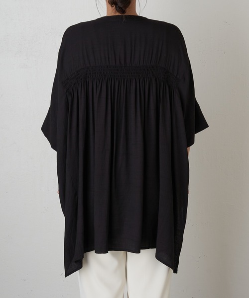 「Jena espace merveilleux」 半袖ブラウス 1 レッド レディース_画像8