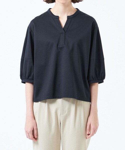 「MACKINTOSH PHILOSOPHY」 半袖カットソー 38 オフホワイト レディース_画像5
