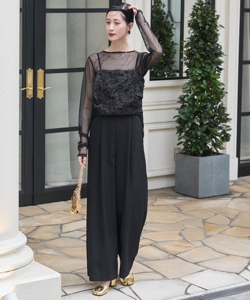 「forksy.」 パンツドレス FREE グレイッシュベージュ レディース_画像2