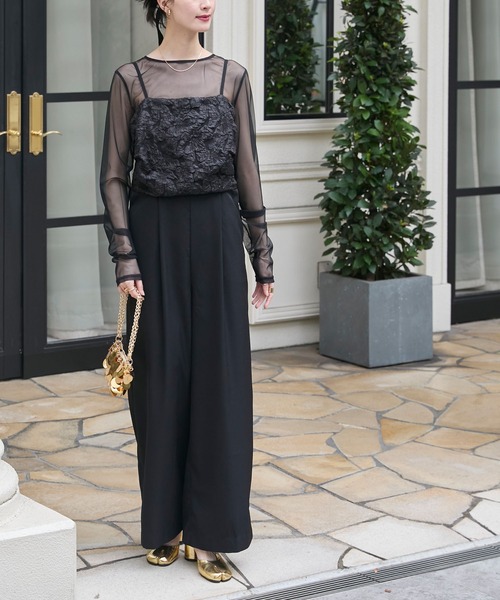 「forksy.」 パンツドレス FREE グレイッシュベージュ レディース_画像3