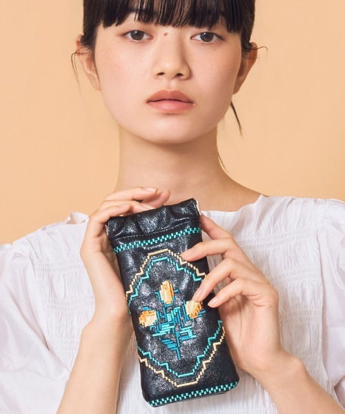 ラバーリーポシェット（刺繍）キャリコ　CALICO Casselini(キャセリーニ)刺繍サングラスケース | CASSELINI ONLINE SHOP