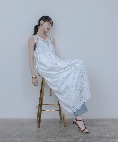 Eimee Law（エイミーロウ） ワンピース エンブロイダリー パネルレース